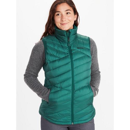 Marmot Highlander Jackets - Womens Vest Green CA6289053 Canada